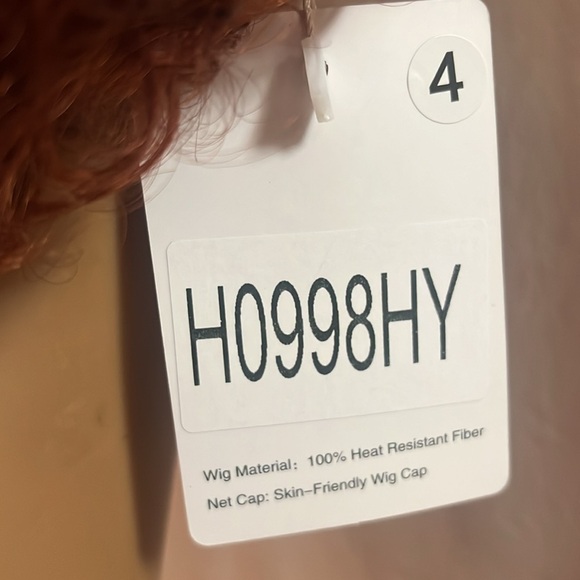 Fashion Wig Soft Curly Red Short Hair Synthetic Short Curly Wig - Picture 6 of 8